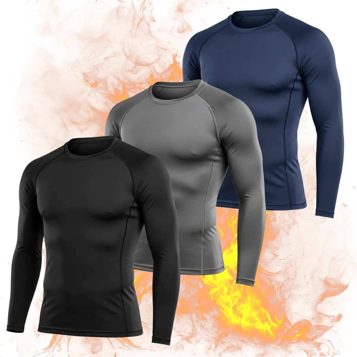Kit 3 camisas térmicas masculinas UV50