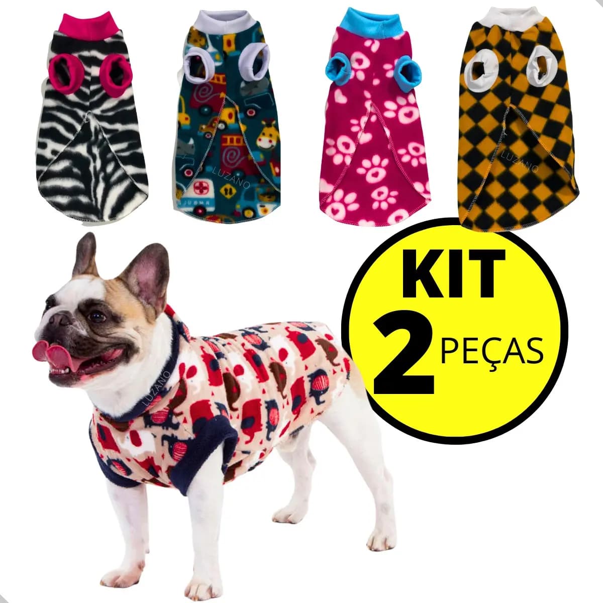 Kit 2 roupinhas de frio para cachorro