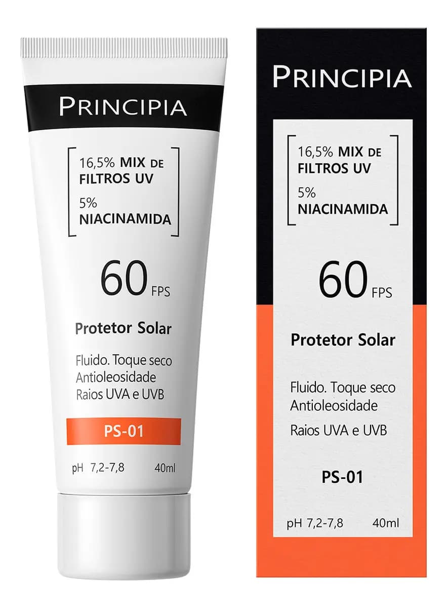 Protetor solar facial Principia FPS 60