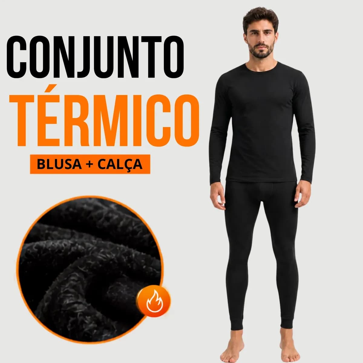 Conjunto segunda pele térmica flanelado