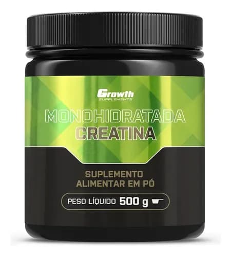 Creatina Monohidratada 500g Growth Supplements Sem Sabor