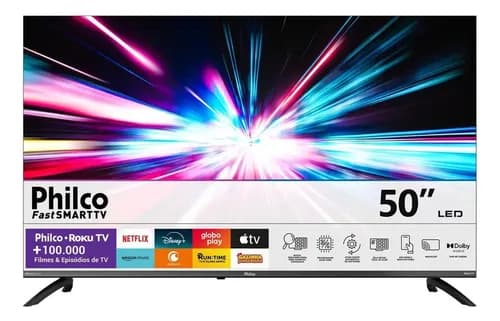Smart TV Philco 50 P50vik 4K UHD LED Roku Dolby Audio