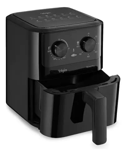 Fritadeira Elétrica Air Fryer Quad Fry 4,2L 1400W Preto Elgin