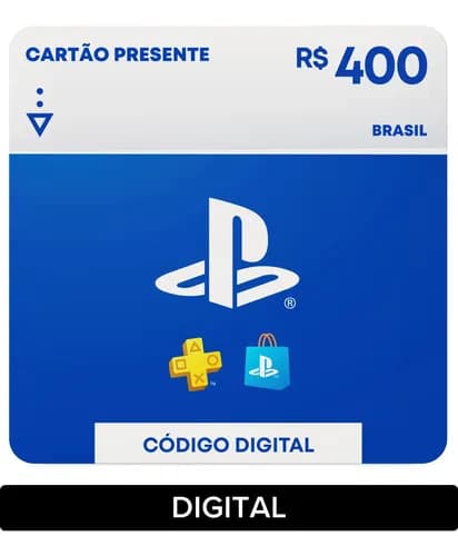 Sony PlayStation Store Gift Card R$ 400 (digital)