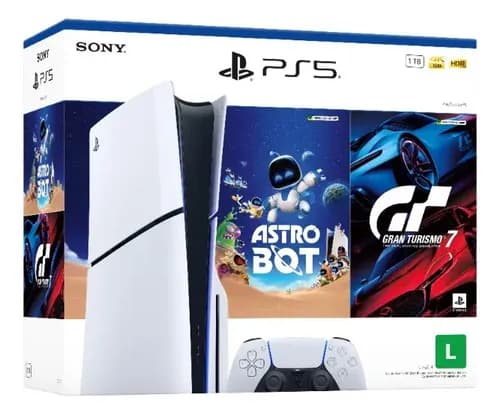 Console PlayStation 5 Slim Disk — Pacote Astro Bot + Gran Turismo 7