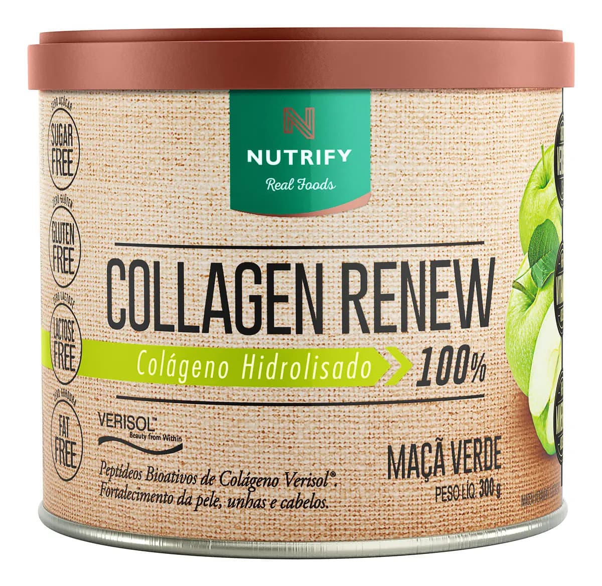 Collagen Renew Nutrify Sabor Maçã Verde 300g