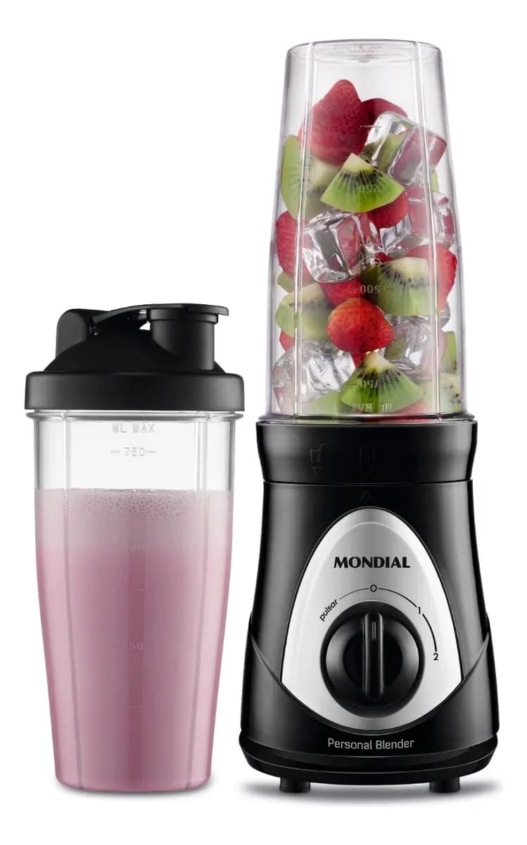 Personal Blender Mondial 300W Preto/Prata DG-01 127V
