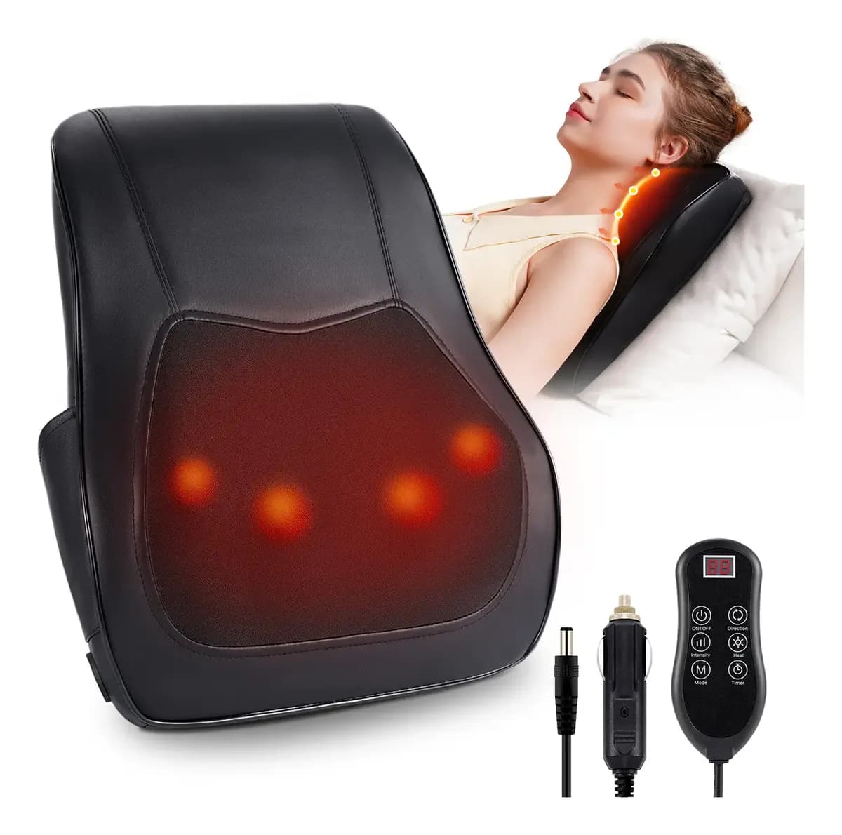 Almofada Massageadora Shiatsu Homedics com Aquecimento
